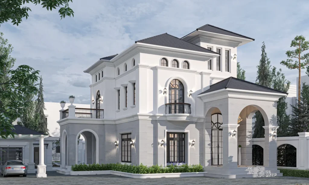 biệt thự phong cách tân cổ điẻn