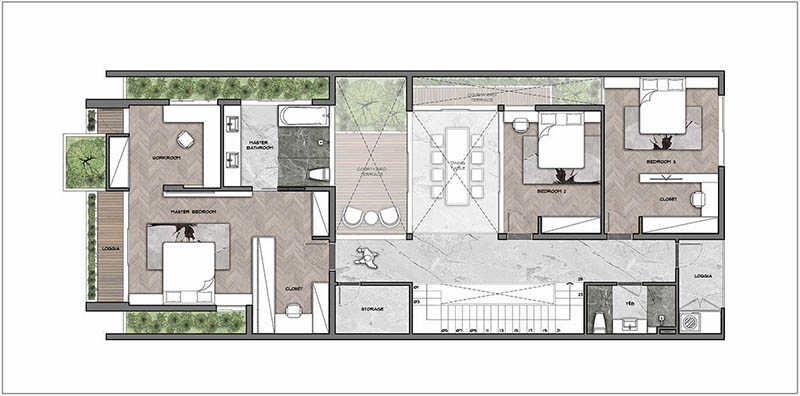Phối Cảnh Căn Nhà Phong Cách Tropical House
