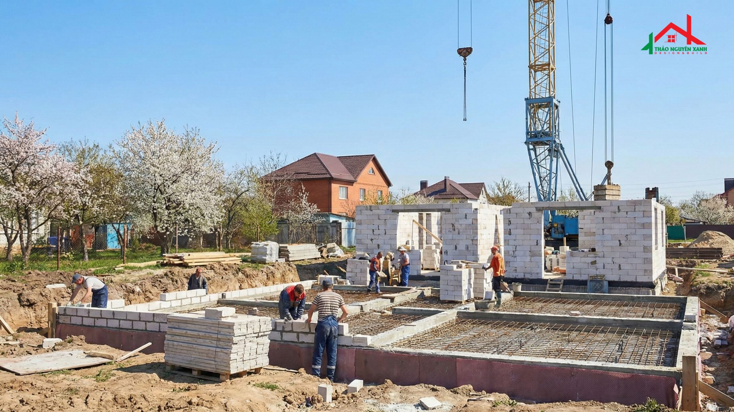 xây dựng nhà đầu năm